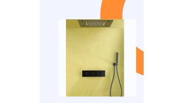 Rainfall Shower System Bathroom Ceiling Shower Head with 12 inch Temperature Color Changing Shower Head1