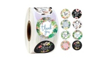 Kraft Sticker Labels for Thanksgiving Gift Boxes and Cake Baking Envelopes1