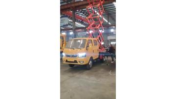 Scissor fork type 12 meter lifting platform truck