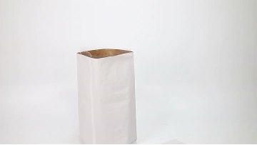 square bottom bag present