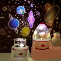 LED Colorful Rocket Projector Lamp with Star Universe Ocean Birthday Five Slides Night Light Gift For Friends Kids D30