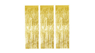 1x2m Party Decoration Photo Backdrop - PET Rain Tinsel Fringe Foil Curtain1