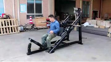 Hack squat machine