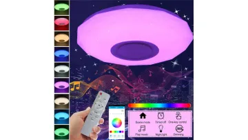 Bluetooth Music Ceiling Light, Colorful Remote Control Mobile APP Bluetooth Music1