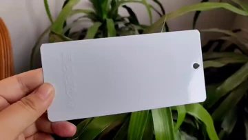 white glossy powder coating