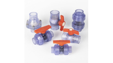 Hot Sale Water Supply  2023 World Popular Transparent Din UPVC Double Union Ball Valve (S*S) Pvc Valve1