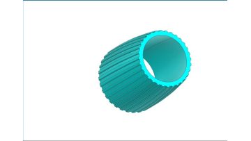 Black Cylindrical Knob Silicone Anti-Slip Sleeve