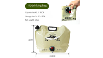 Outdoor Folding 8L Drinking Water Bag Large Capacity Food Grade Water Storage tank Bag for Camping Picnic and Outdoor Survival1