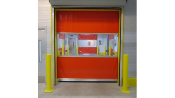 Interlocking PVC high speed rolling doors