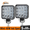 OKEEN Mini LED 48W LED Work Light Bar Square Spot beam 24V 12V Off road LED Light Bar For Truck 4X4 4WD Car SUV ATV IP67