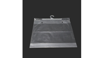 wholesale Clothing packing plastic tshirt packaging  GRS hook clear bag  customize logo  printing clothes bag1