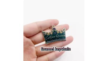 Hard enamel keychain with logo