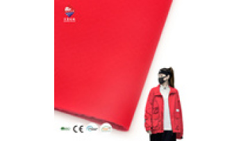 PRC Factory 4 Way Stretch 100D/144F Rhombus Lattice Polar Fleece Functional Composite Fabric for Outdoor Jacket1