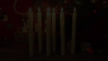 3D Led Warm Wick Light Candles Battery Flameless Taper Candles Bulk Flickering Christmas Wedding Decor Light With Remote1