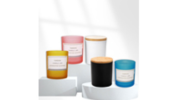 New Wholesale Unique Luxury Empty Candle Jars Frosted Candle Jars with Lid1
