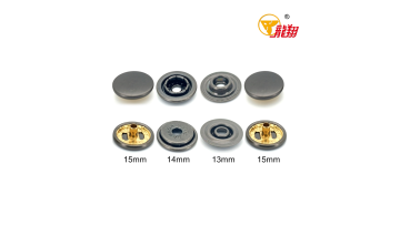 461# Flat Top Brass Snap Fastener Set