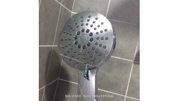 Europe CE certificate ABS plastic high shining chrome plating bathroom handheld shower head1