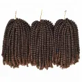Smart braid-Ombre Hair Extension Crochet Spring Twist Crochet Braids Synthetic Braiding Hair Jamaica Bounce Fluffy Twist