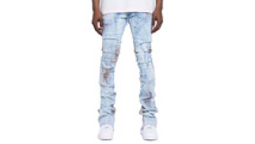 New Brand Designer Fashion Stretch Mens Jeans Skinny Pants Men's Casual Cotton Denim Printed Trouser1