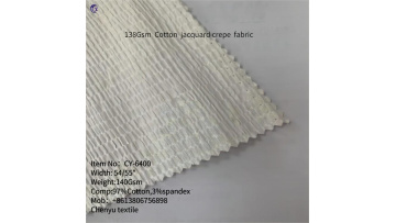 CY-6400 Cotton jacquard crepe fabric