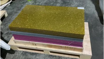 3mm salmon pink glitter acrylic perspex sheet1