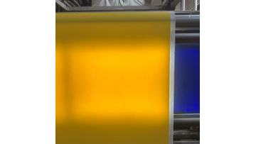 LIVITE 420GSM yellow PVC high polyester coating for bag materials is in production.