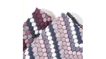 New Knitted Bubble Jacquard 77%T  20%C  3%SP Knitting Jacquard Fabric for Women Garment1