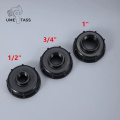 IBC Tank Fittings S60X6 Thread to 1/2" 3/4" 1" Female Thread water tank adapter garden hose connector 5PCS/lot