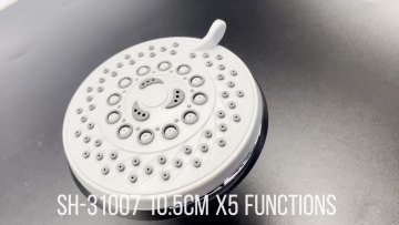 Leelongs 100mm Multiple Way  Bathroom Water Outlet Fixed Shower head with Plastic Swivel Ball1