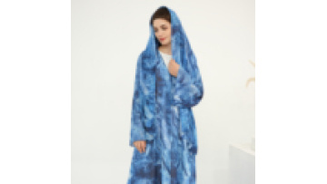 Marble Print Hijab Abaya 2 Piece Set Chiffon Summer Modest Abaya Dubai Open Abaya Cardigan Islamic Clothing Women Muslim Dress1