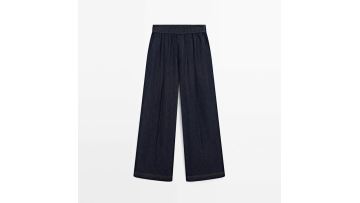 Women's flowing cotton blended jeans