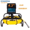 Pipe Inspection Camera with DVR 16GB FT Card,SYANSPAN Sewer Drain Industrial Endoscope IP68 8500MHA Battery 10/20/30/50M