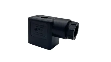 DIN 43650 Form B AC DC Black MPM 11mm IP65 2P+E Solenoid Valve Coil Connector DIN43650B DIN 43650B1