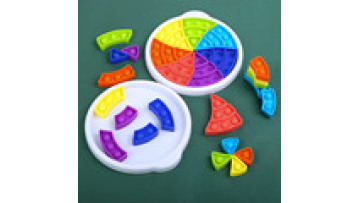 New Design 21 Packs Rainbow Educational Sensory Fidget Toys Push Silicone Stress Reliever Fidget Toys Tray For Kids1