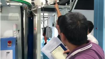 traning for tunnel ironing machine