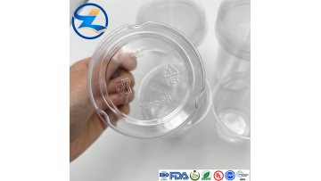 Full transparent PET thermoforming plastic cup