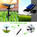 17 LED Motion Sensor Solar Garden Lights IP67 Waterproof Solar Powered Wall Lights 2-in-1 Wireless Outdoor Landscape Spotlights