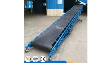 Factory Customized High Quality Adjustable Inclined Rubber Belt Conveyor1