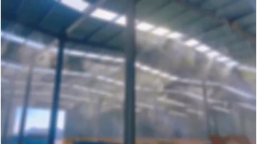 Fog machine for humidification and cooling