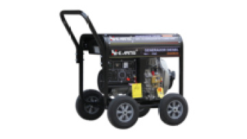 Hiearns new type 3KVA 3KW 60HZ 3600rpm 120V 240V dual voltage single phase open type diesel generator with 10inch wheels1