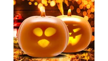 Halloween Pumpkin Night Lights, Funny Expressions, Music Lights, Projection Lights1