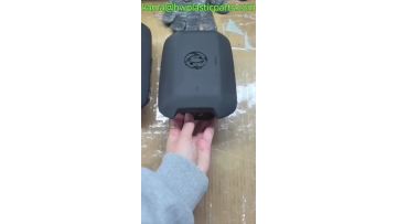 Black injection Molding plastic base parts