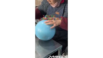 blue tether ball