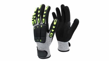 Factory Sandy Nitrile Anti cut 5 safety work Impact protective hand Glove1