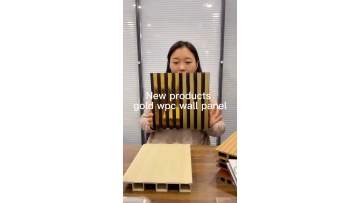 Wood Plastic Composite New Design  PVC Coating Cladding Fluted Wall Board Interior1