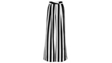 High Slit Striped Palazzo Pants Manufacture Wholesale Fashion Women Apparel1