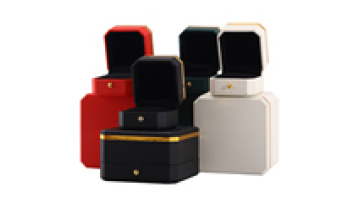 Hanhong custom logo luxury octagonal jewelry packaging box bracelet bracelet gift box PU leather necklace ring jewelry box1