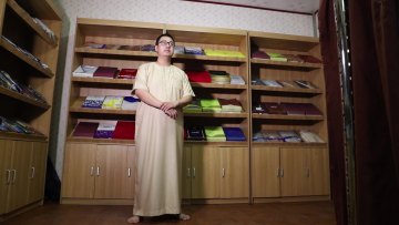 2021 New Muslim Robe Solid Long Plus Size Prayer Set Muslim Men Clothing saudi arabian abaya kaftan muslim dresses dubai1
