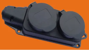 Round Hole Socket with Waterproof Cover Socket Waterproof Tow Wire Plate1