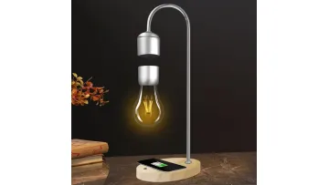 Stylish Magnetic Levitation LED Table Lamp with Wireless Charging1